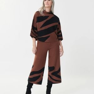Joseph Ribcoff Animal Jacquard Pant Only XS